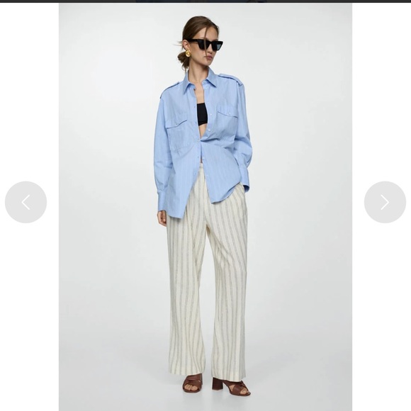 New Mango Tan Leather Mules sandals sz 40 / 9 - Picture 2 of 9